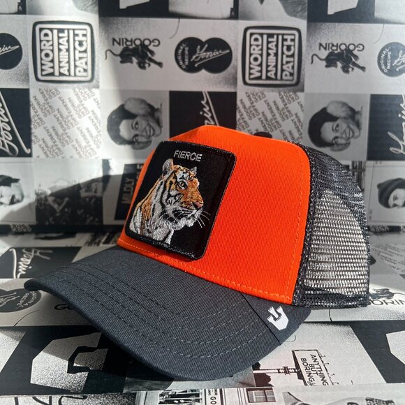 Authentic Goorin Bros The Fierce Tiger "Fierce" Orange / Black Hat (NWT) - Picture 2 of 3
